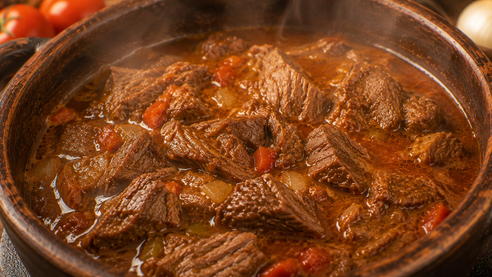 Carne venezolana cocinándose lentamente